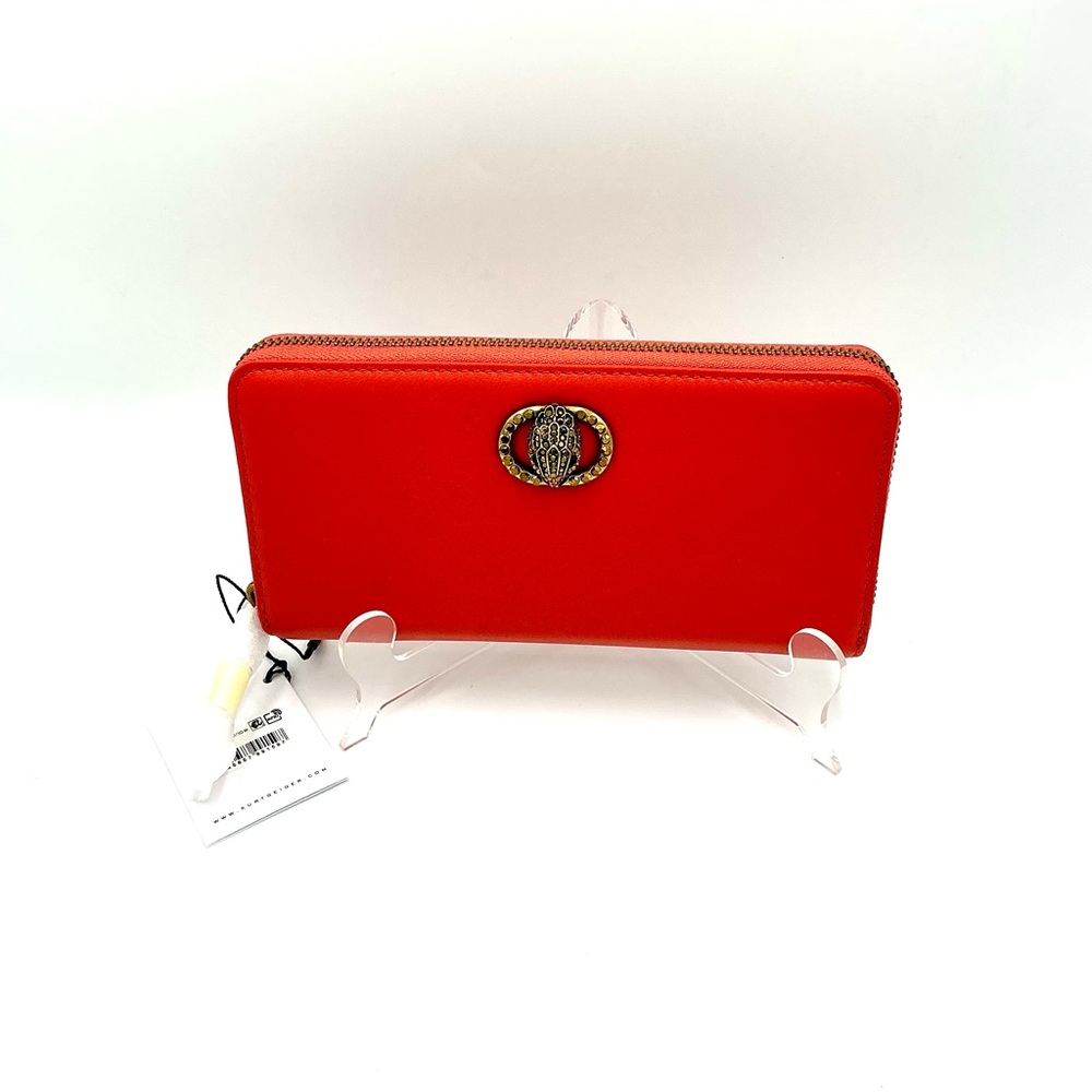 XX SOLD XX Kurt Geiger orange wallet